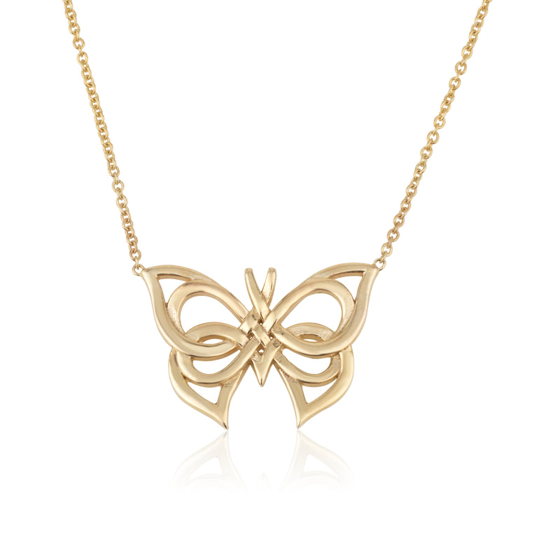 Butterfly Art Deco inspired necklace