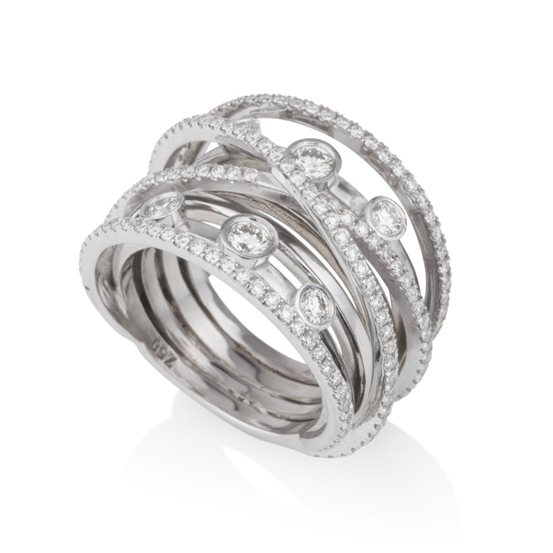 Imperial elegance multi bands and diamond rings