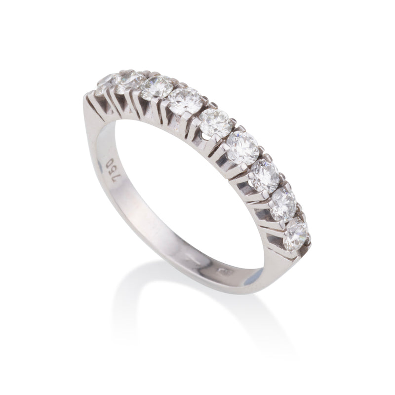 Gorgeous half diamonds eternity ring