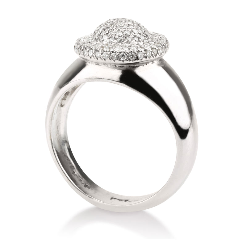 Imperial cocktail diamond pave statement ring