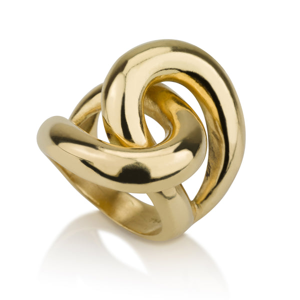 You and Me infinity knot ring