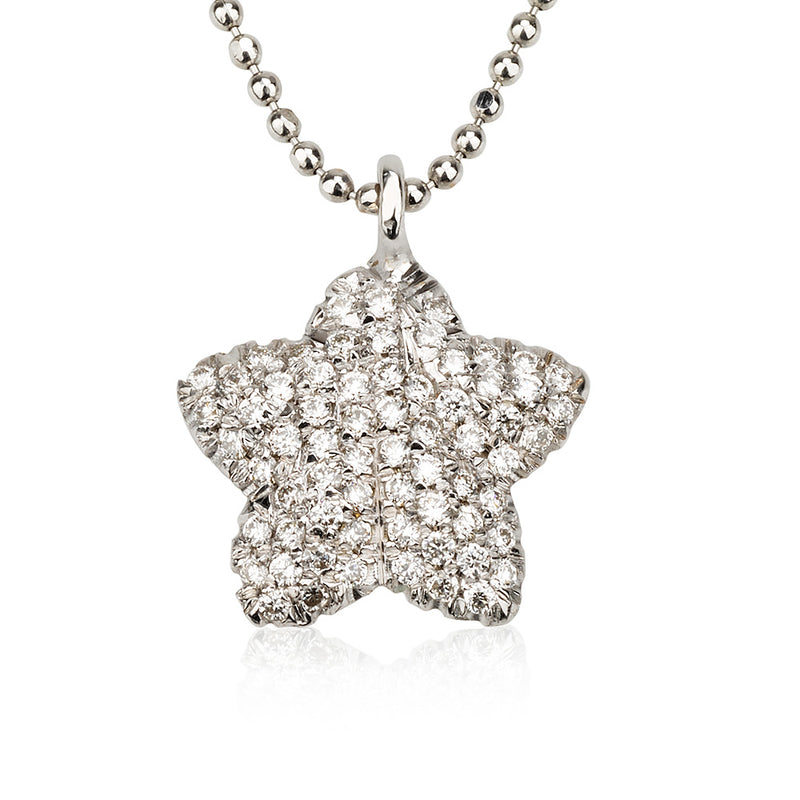 Ocean Starfish diamond pave necklace